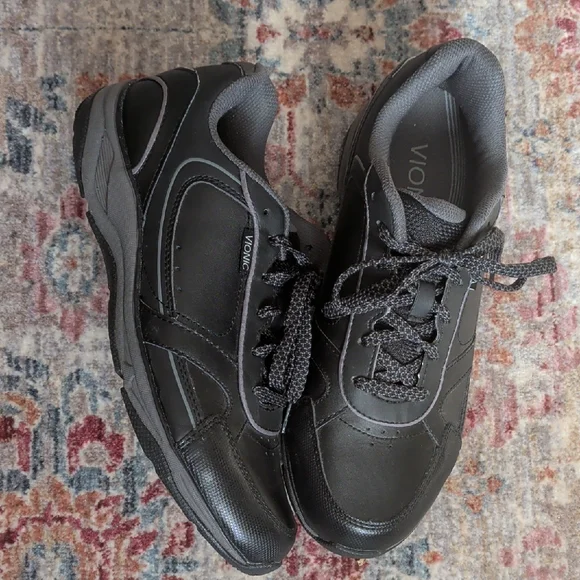 Vionic Women's Black and Gray Walking Shoes - Picture 1 of 5